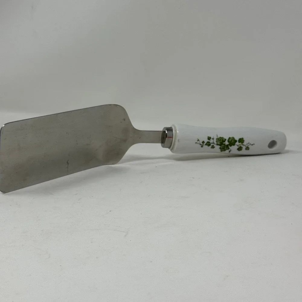 Corelle Coordinates Callaway Ivy‎ Stainless Steel Server Ceramic Handle Spatula